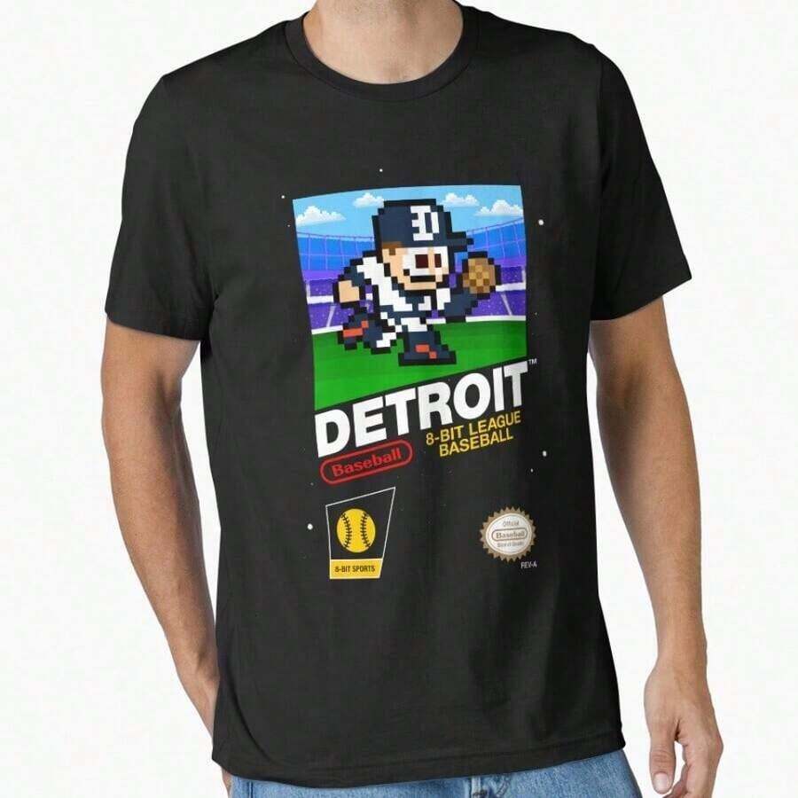100% Cotton T-Shirt With "Los Angeles In The Center Of All Eyes" Print, Unisex Los Angeles Team Model, Vintage Pattern Print T-Shirt, High Quality Cotton Shirt - 黑色7 - 查看 1