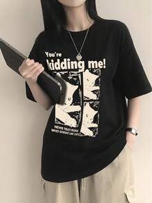 Women T-Shirts - Black - View 5