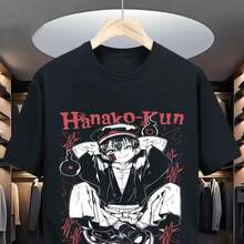 Vintage Anime T-Shirt, UniS1ex Manga Graphic T1EE220g Cla-Ssic Cotton T-Shirt - UniS-Ex - The Shirt You A-Lways NeededSuitable For All People, Whether WoM-En Or M-Enhigh-Quality Durable Fabric Suitable For All Seans,Ft To The Touch But Built To LastBreathabletops WoM.En Fall OutfiT.S For WoM.En VaC.Ation OutfiT.S WoM.En Easter, St. Patrick's Day Costume - 黑色 - 查看 1