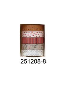 5 Rolls Washi Tape Set, Geometric Striped Grid Pattern Decorative Masking Tape For Scrapbooking Journaling, Bullet Journal Planner Decoration, DIY Craft Stationery Supplies, Decorative Adhesive Art Tape - Sets - View 14
