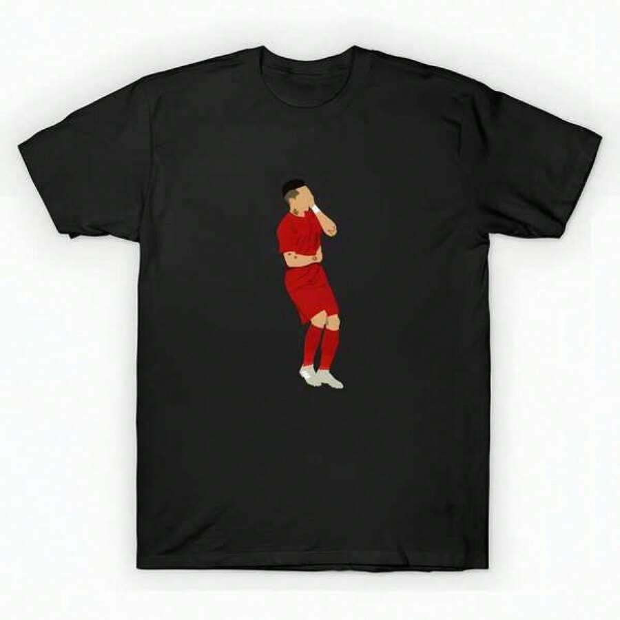 Roberto Firmino celebration Vs PSG T-Shirt (1) unisex de la de algodón puro de alta densidad de 220 g. C-AmiS-eta uniS-ex 100 % aL-Godón de - Tejido de alta densidad. Apta para todo tipo de perS-onas, ya sean mujeres o hombres. Tejido duradero de alta C-Alidad apto para todas las estaciones, suave al tacto pero duradero. Tops transpirables. Conjuntos de otoño para mujer. Conjuntos de vaC-Aciones para mujer. Disfraz de Halloween para mujer. - Negro - Ver 1