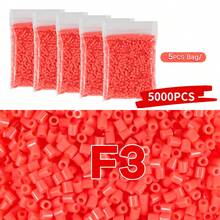 5000+ piezas Paquete de recarga de cuentas de fusión de 2.6mm en series de rojo, rosa y marrón, empaquetadas individualmente, suministros para manualidades de hacer joyas, colgantes, llaveros, para graduación, regreso a clases, Navidad, fiestas, regalos de cumpleaños, set a granel de cuentas de fusión de 2.6mm multicolor - Cuentas de rompecabezas de 2,6 mm - Ver 24