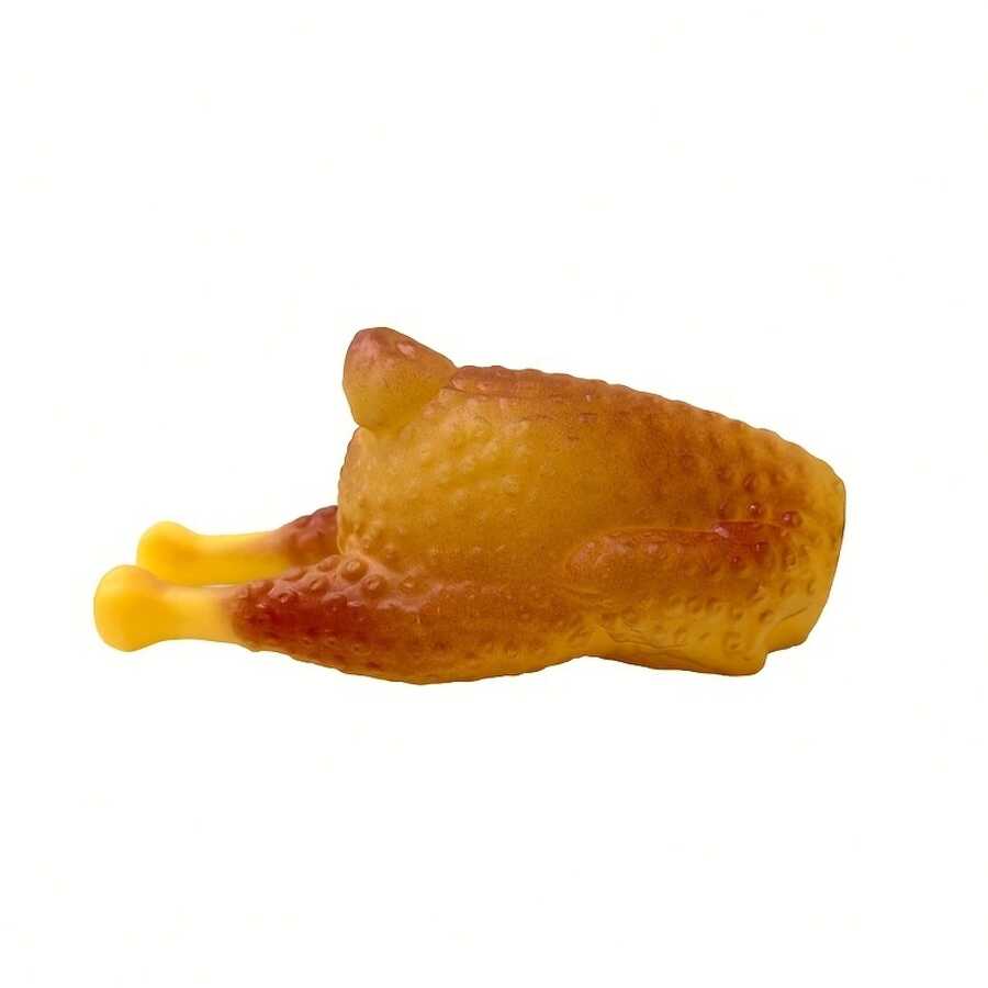 Durable Latex Headless Chicken Dog Toy - Realistic, Soothing Squeaking Sound, Orange-Yellow Design Suitable For Small And Medium-Sized Dogs, Interactive Chew Toy |   Fun Pet Toys |   Fine Surface, Interactive Dog Chew Toy - 隨機 - 查看 1