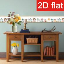 1 Roll 2D Flat High-End Home Decor Essential. Self-Adhesive Design, Perfect For Baseboards/Waistlines. Adorned With Charming Floral Patterns To Enhance Home Aesthetics. Size: 3.94x196.85 Inches, Made Of Durable PVC Material - A - View 5