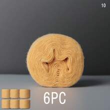 6Pack 300g Hand Blended Mohair Chunky Yarn - Fluffy Short Hair Double Stranded Colorful Yarn Ball, Woven Close Fitting Coarse Thread, Crochet Shawls Scarves - 6pcs 300g - View 33