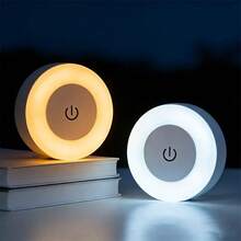 1 pezzo Lampada LED con sensore tattile, luce calda/bianca/naturale, adatta per sala studio, comodino, camera da letto, stanza, camera matrimoniale, illuminazione interna, decorazione per la casa - multicolore - Visualizzare 3