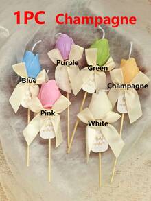 1 Peça Vela de Flor em Espeto de Bambu Requintada, Vela Perfumada de Tulipa e Rosa, Decoração de Buquê de Vela DIY para Casa, Vela de Decoração de Casamento, Vela de Decoração de Jantar Romântico, Vela de Decoração de Cenário, Vela de Decoração de Festa de Aniversário, Vela de Decoração de Halloween, Vela de Decoração de Natal, Decoração de Quarto, Decoração de Casa, Decoração Doméstica - Multicolorido - Visão 12