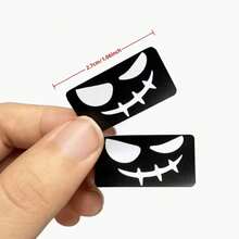 2 miếng dán decal hình mặt cười tinh nghịch bằng vinyl, phù hợp với mọi loại xe. - A - Xem 6