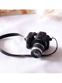Retro Camera Set Mini SLR Camera Model With Working Flash Light, Sound Effect Keychain, Home Decor, Photography Hobby Collection, Nostalgic Display Item, Digital Camera, Vintage Camera, Youth Micro Creative Toy, Doll House Desktop Decor, Micro Toy Creative - Multicolor - View 5