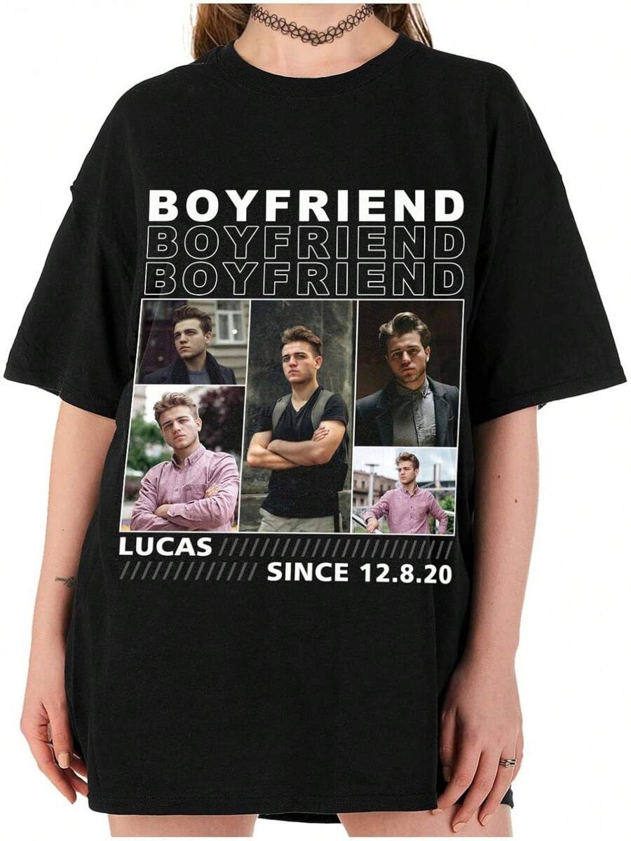 LucBuy Custom Pirate Rap T-Shirts, Oversized Sweatshirt With Custom Retro Face Text And Photos, Graphic Face Crew Neck Casual Drop Shoulder Hoodies Gifts - Kiểu 11 - Xem 1