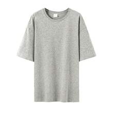 Women's Casual Printed T-Shirt, Short Sleeves, Round Neck, Spring/Summer Urban Fashion Unisex T-Shirt. WHZ8 - 淺灰 - 查看 12