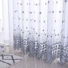 1pc Rod Pocket Nordic Embroidered Sheer Curtain, Translucent Water-Soluble Embroidery Voile Curtain For Balcony, Living Room, Bedroom, Bay Window - Multicolor - View 9