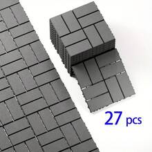 27/44pcs Interlocking Outdoor Plastic Floor Tiles (30.48cm X 30.48cm) - Slip-Resistant Deck Tiles For Patio, Poolside, Backyard - Easy Installation - XBK (27PCS) - Gray - View 6