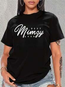 Mimzy Design Best Mimzy Ever-Shirt Blusas Para Mujer Camisa - Negro - Ver 8