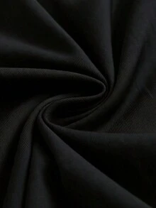 Camiseta de algodón de talla grande para mujer, top de manga corta y cuello redondo con estampado de cerezas doradas, corte holgado, camiseta casual para uso diario, tallas S-5XL disponibles, tela de algodón suave y transpirable, camiseta gráfica a la moda para mujeres con curvas, camiseta básica negra con diseño de frutas metálicas, transpirable y cómoda. - Negro - Ver 7