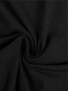 Camiseta Holgada Sencilla Mujer Estilo Moderno Camisetas Gráficas para Hombre, Camisa de Hombros Caídos con Bordado Floral, 100% Algodón Camiseta Mujer Estampado Gráfico  Verano 2026 - Negro - Ver 6