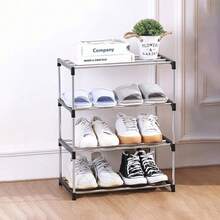 Foldable Shoe Racks - Black Three Layer - View 10