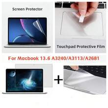 适用于MacBook Air 13.6英寸M4/M3/M2 A3240/A3113/A2681笔记本电脑的屏幕保护膜和触控板保护膜 - 查看 9