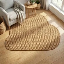 1pc Asymmetrical Pineapple Ring Woven Rug, Thickened Carpet, High-Rated Rug, Pineapple Ring Rug, Thickened Dust-Proof Rug, Doormat, Living Room Carpet, Kitchen Mat, Bathroom Mat, Decorative Rug - Multicolor - View 3