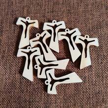 50pcs Natural Wooden Cross Pendant, Wooden Cross Made Of Wood, Religious Beads Accessories Pendant, Simple Religious Christian Church Decor, Suitable For Personal Or Church Use - 50 Crosses - View 6