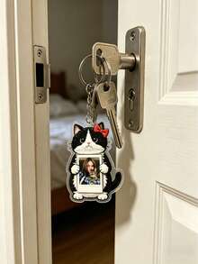 Customized Cute Animal Shaped Keychain - Available In Cat, Panda Or Dog Styles. The Perfect Gift For "Pet Moms" And Animal Lovers - Also An Ideal Choice For Mother's Day And Father's Day. - Multicolor - View 2