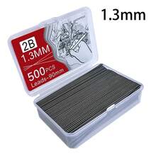 250pcs/Box-1000pcs/Box Mechanical Pencil Refill Black Refill 0.5 0.7 0.9 1.3 2.0mm Large Capacity Pencil Refill At A Good Price Suitable For Students Affordable Gift Box,Affordable Learning Aids | Back-To-School Season - Multicolor - View 10