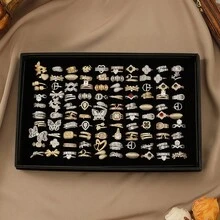 Bộ nhẫn nữ cao cấp đính đá Cubic Zirconia toàn bộ, chất liệu thép không gỉ, gồm 1 chiếc/3 chiếc/5 chiếc/10 chiếc, trang sức đeo hàng ngày và ngày lễ. - Bạc - Xem 1