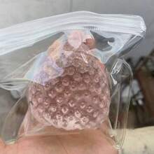 1个红色草莓挤压玩具，柔软硅胶质感，高品质手工减压指尖玩具，DIY解压玩具 - 彩色 - 查看 12