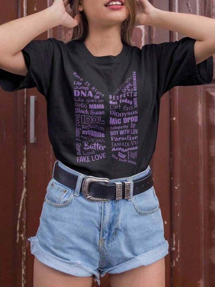Women T-Shirts - Black - View 1