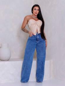 Wide Leg - Medium Wash - View 5