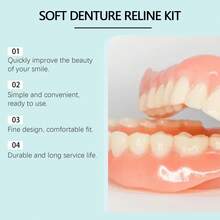 Cosmetic Tooth Veneer Cover Fake Tooth Cap Natural Smile Appearance Gap Concealer - 1 Set - View 4