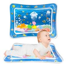 Inflatable PVC Play Mat For Children, White, Educational Toy For Babies, Soft Mat For Toddlers, Baby Gift - Deep Blue - View 4