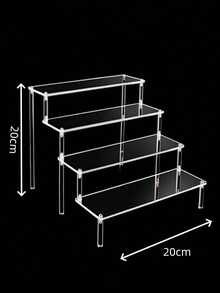 Giá trưng bày nhiều tầng bằng acrylic cao 15,7 inch/40cm, thích hợp cho tiệc cưới, tiệc tráng miệng và bánh ngọt. - Trong sáng - Xem 14