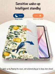 Ayotu Ốp bảo vệ máy tính bảng họa tiết cây chanh và chim năm 2026, tương thích với iPad Air 8 (M4) 2026 (11/13 inch), Air 11 inch M3 2025/M2 2024, Air thế hệ thứ 5 2022, (A16) 11 inch thế hệ thứ 11 2025, Galaxy Tab, Kindle Paperwhite thế hệ thứ 12 2024. Mặt lưng trong suốt, họa tiết thời trang, chức năng tự động tắt/mở màn hình, bảo vệ bằng túi khí, thích hợp làm quà tặng và sử dụng trong văn phòng. - Nhiều màu - Xem 5