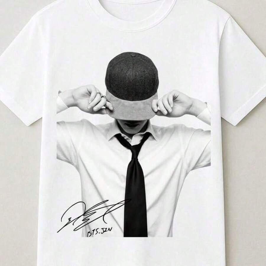 Arirang Bangtan Members Graphic T-Shirt, Retro 90s BT S Merch Tee B TsRopa Hombre Cosas Para Hombre Ropa De Mujer Women Clothing Casual Blusas Bonito - Blanco - Ver 1