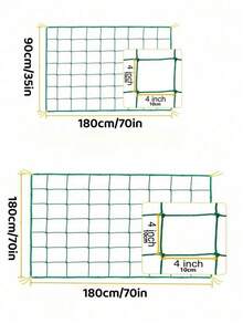 1pc Plant Climbing Net, Planting Supplies And Tools, Luffa Gourd Bindweed Climbing Net, Cucumber Vine Growth Support Net, Available In Multiple Sizes - Green - View 6