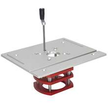24x20cm Router Lifting Kit With Plate, Flip Board Trimming Machine For Woodworking, Trimming, Beveling, And Engraving - Silvery - View 3