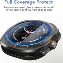 3 piezas Protector de pantalla para Samsung Galaxy Watch7/8 Ultra, Vidrio templado de dureza 9H, transparente de alta definición, tacto sensible, material duradero - 3 piezas para Watch7/8 Ultra - Ver 4