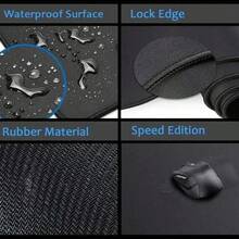 1pc Interstellar Black Hole Desk Mat - Thick Ergonomic Gaming & Office Desk Pad With Non-Slip Base, Full-Size Computer Keyboard & Mouse Mat, Washable Suitable For Office, PC Gaming Setup Comfort & Control Mouse Pad - Mouse Pad - View 4
