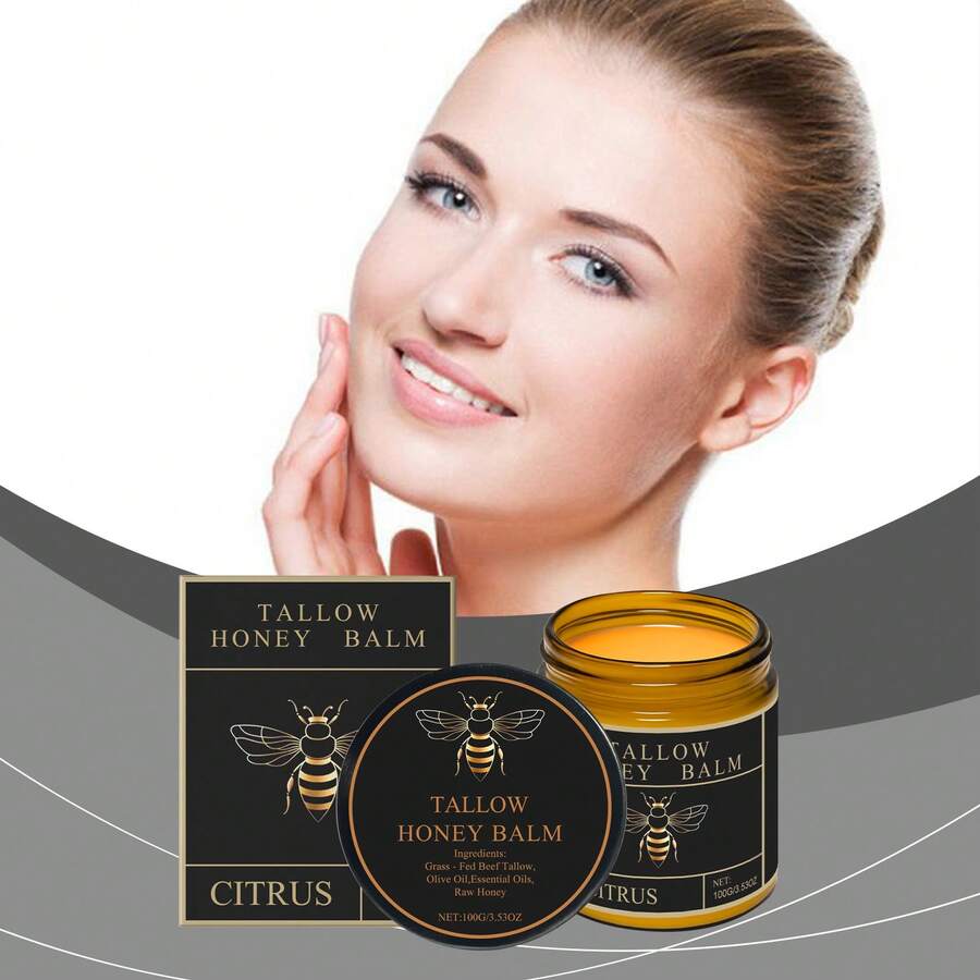 Crema de miel Tallow de ternera, bálsamo Facial batido alimentado por hierba, reparación de barrera dañada, Reduce el enrojecimiento, hinchazón, loción corporal nutritiva, 100g 4 vendido(s) DeHoygi Skin Care Stor... (4.1| 5.000+ vendido(s) ) - 1 - Ver 1