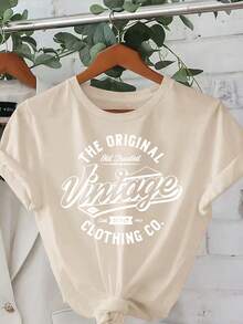 Tallas Grandes, Blusas de Manga Corta con Cuello Redondo de Tallas Grandes para Mujer - Corte Holgado Casual para Primavera Verano, Adecuadas para Usar en Primavera Verano, Lavables a Máquina, Blusas Holgadas para Combinar o para Conjuntos. - Albaricoque - Ver 1
