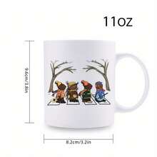 11 Oz White Porcelain Mug - Emmett Otter Bar Band Christmas Nightmare Band Bubble Coffee Mug - Perfect For Everyday Drinking Coffee Drinking Gift - 11盎司陶瓷馬克杯 - 查看 1