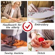 Automatic Needle Threader, Hands-Free Threading Tool For Seniors, Accessory For Handheld Sewing Machine, DIY Sewing Kit For Home Use, Set Of 5 Or 10 Pieces. - Blue - View 3