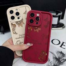 1 Piece, Delivery In 4 Days, Free Local Shipping, Accessories Not Included, Cowboy-Themed Protective Phone Cases For 16, 15, 14 Pro, 13, 12, 11, XR And XS Plus Models, Designed To Be Shockproof And Anti-Slip, As A Valentine's Day Gift For Women And Girls. - 棕色 - 查看 8