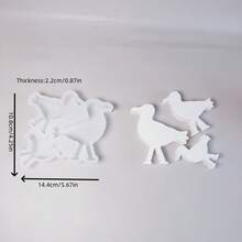 Molde de silicona para decoraciones con temática de gaviota hechas de cemento/arcilla DIY - Molde de gaviota - Ver 2