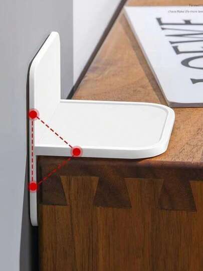 5/10pcs White No-Drill Cabinet Anti-Tip Straps, Adhesive Backed For Damage-Free Installation, Corner Design Firmly Secures Cabinets, Compact Discreet Appearance, Suitable For Households With Children, Storage Enthusiasts, Rental Residents To Prevent Tipping Of Upright Storage Cabinets, Wall-Mounted Cabinets, And Bedside Nightstands