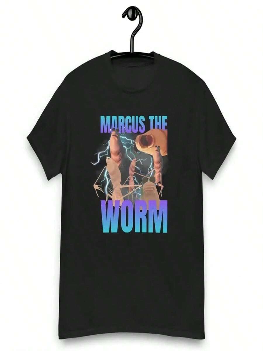Camiseta unisex clásica de Marcus Worm con meme de Jimbo James Curse, pirateada y divertida. Ropa de mujer transpirable y suave. - Negro - Ver 1