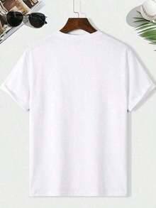 ModaModaCamiseta Casual de Manga Corta con Cuello Redondo para Mujer, con Estampado Gráfico de Oso de Dibujos Animados, Novios, Ligera, Transpirable, Lavable a Máquina, Ropa Casual de Primavera Verano, Camisetas con Estampado Divertido de Novios, Estampado con Temática de Boda, Tejido para Todas las Temporadas, Ropa de Verano para Mujer, Linda, Estampada. - Blanco - Ver 3
