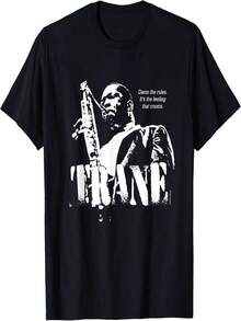 Camiseta Coltland Jazz Wisdom para saxofonistas (monocromática) con dise?o original estampado. Regalo ideal para amantes del estilo urbano. - Negro - Ver 1
