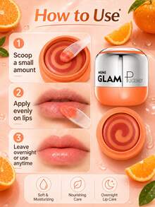 Pudaier MIMI GLAM Rotating Lip Mask Overnight Repair Lip Care Cream Deep Moisturizing Non-Sticky Sleep Lip Balm With Small Spatula Suitable For Spring And Summer Use Suitable As Birthday Gift Or Mother's Day Gift - 05 - View 6